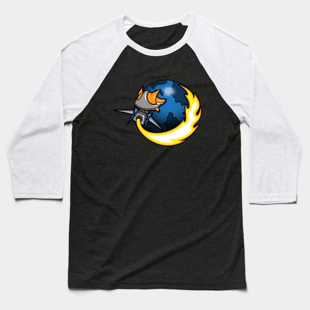 Firefox Baseball T-Shirt by irkedorc